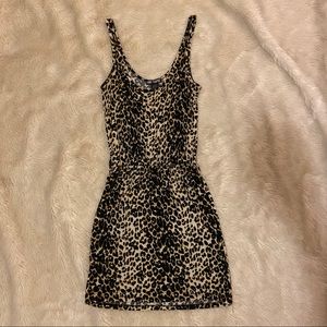 Cheetah and Skull Print Mini Dress from Hot Topic